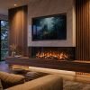 Designing a Feature Wall With an Electric Fireplace and Floating TV Unit