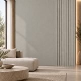 Luxury Architectural Leather-Finish Panels – Olive Green, Panel 158 × 2900 mm
