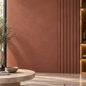 Terracotta leather-finish panels