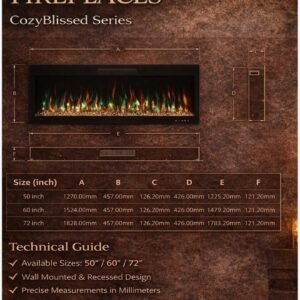 CozyBlissed Series Electric Fireplace – Nice Decors