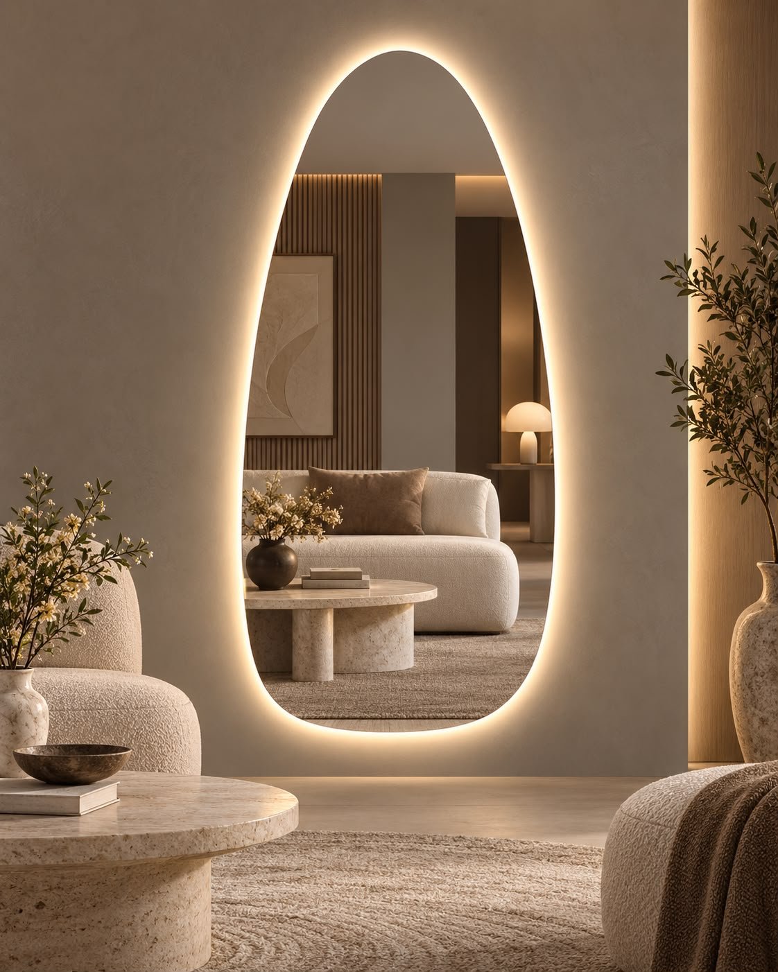 Flow Glow LED Mirror Flow Glow LED Mirror – Nice Decors