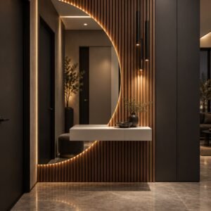 Half Moon LED Mirror – Nice Decors