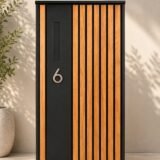 Parcel Letterbox – Large (H98 × W50 × D24 cm), Wooden & Black