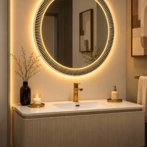 Round Frameless LED Mirror – Nice Decors