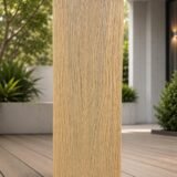 BAL 19 Rated Solid Composite Decking Board – Natural Oak